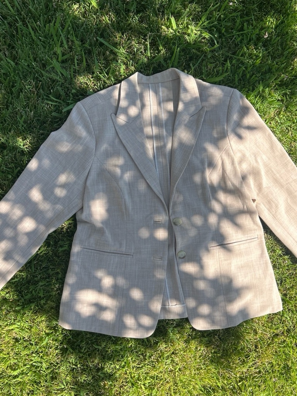 Women’s Tailored Beige Blazer Jacket